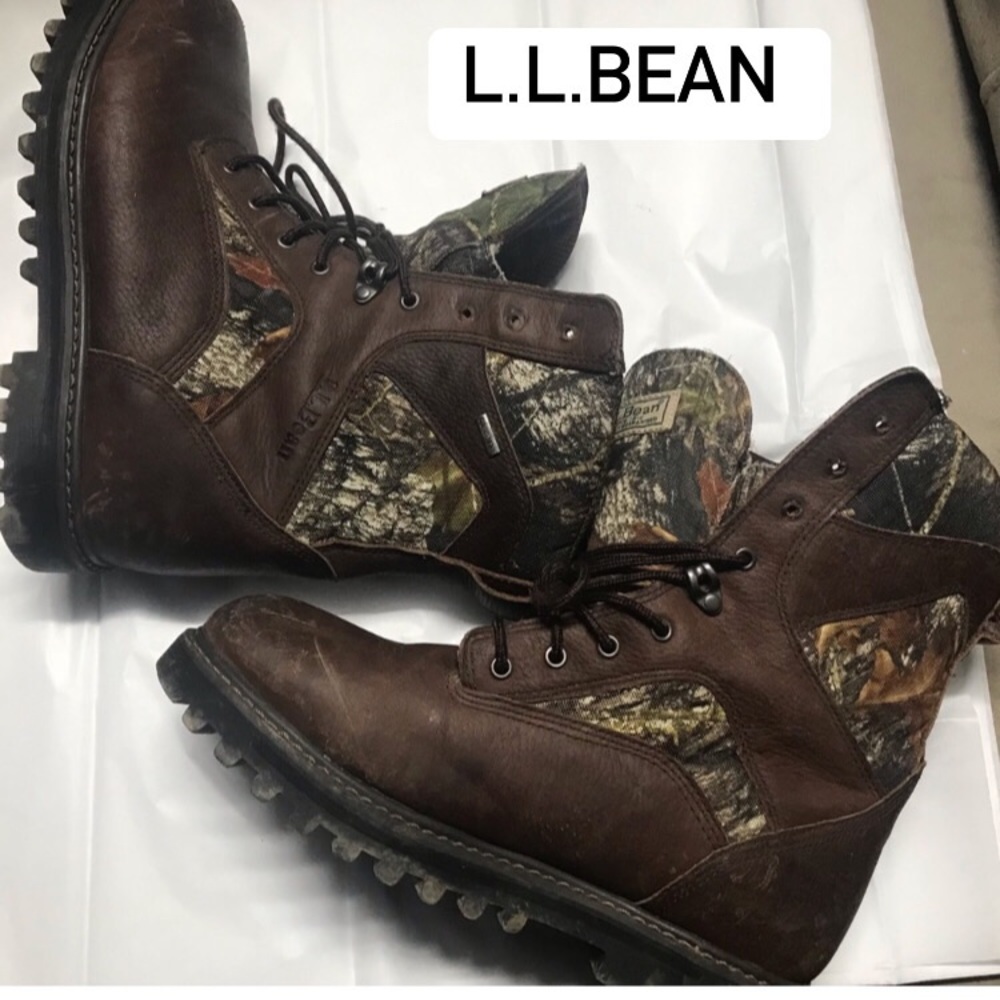 COPY - L.L. Bean MEN’S hinting Boots Size 8 Leather excellent for use by hunter…